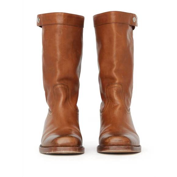 NEW ISABEL MARANT women's ademe leather boots in cognac - Picture 4 of 5